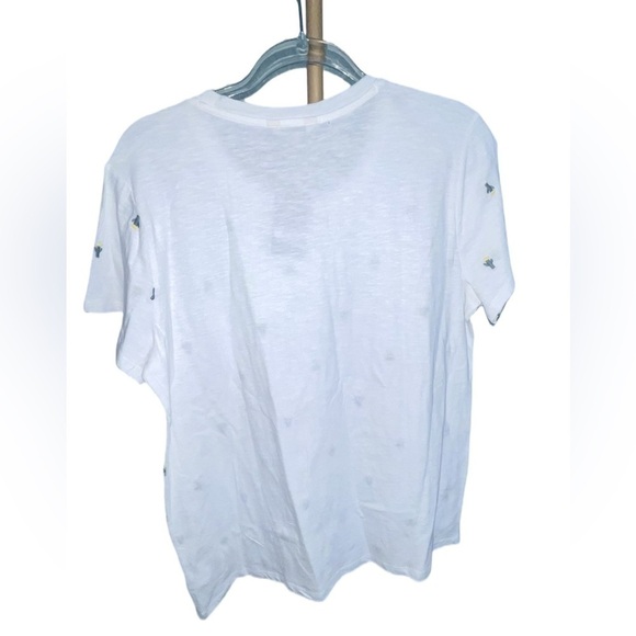 NWT Lucky Brand 🍀 White Tee w/Embroidered Cactus Size XL - Picture 3 of 5